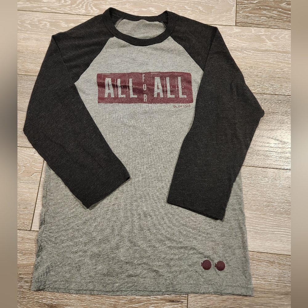 BloFish Raglan T-shirt w/ All 4 All Slogan, NEW, small